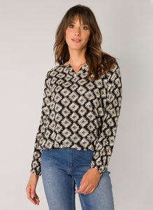 Blouse 14021 Zwart