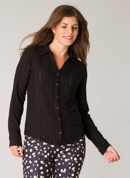 Blouse 14346 Zwart