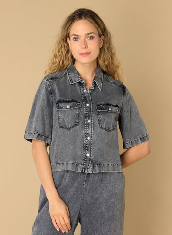 Blouse 17256 Grey used