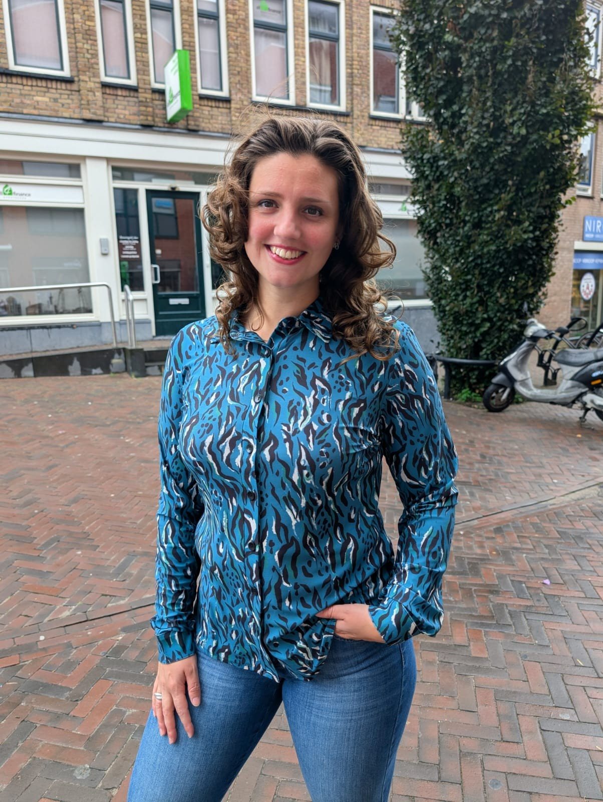 Blouse 17277 Petrol