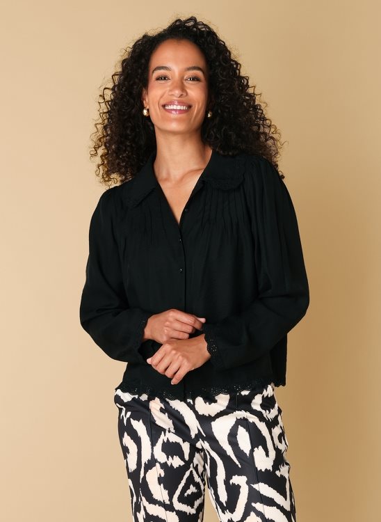 Blouse 17410 Zwart