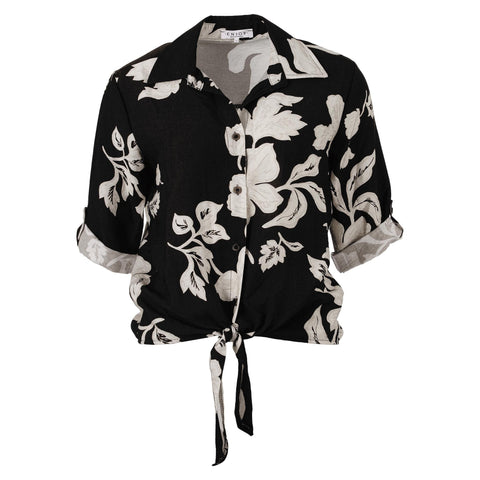 Blouse 17442 Zwart