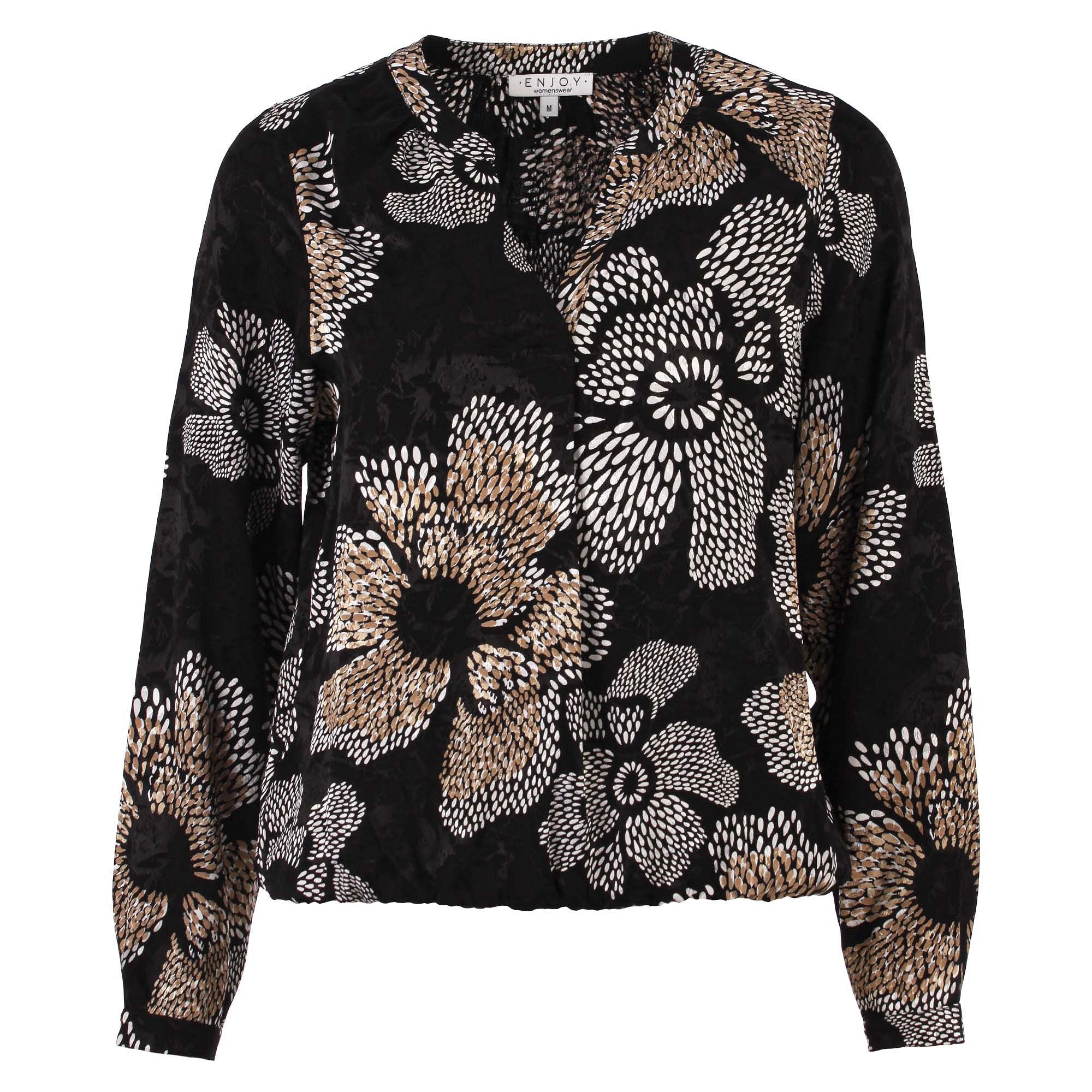 Blouse 17510 Zwart