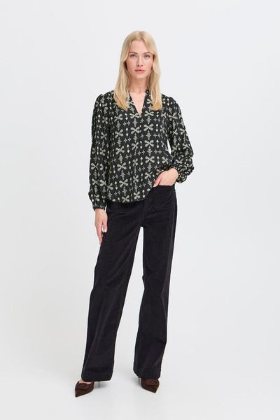 Blouse 17527 Zwart