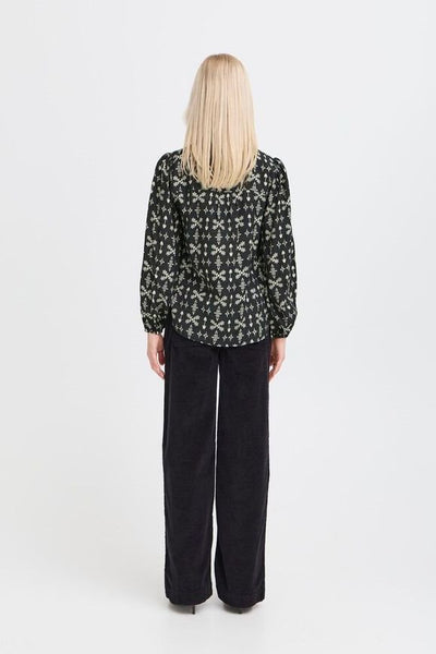 Blouse 17527 Zwart