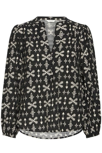 Blouse 17527 Zwart