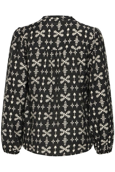 Blouse 17527 Zwart