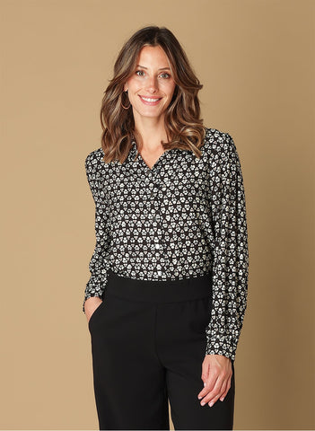Blouse 17760 Zwart