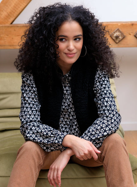 Blouse 17760 Zwart