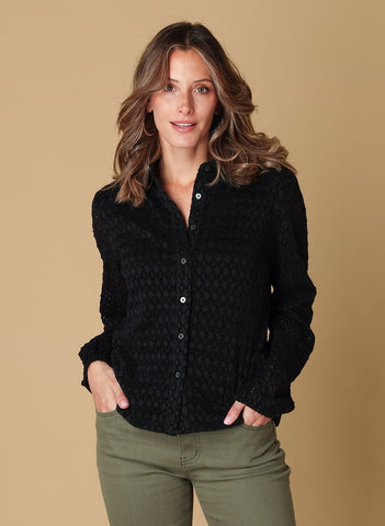 Blouse 17766 Zwart