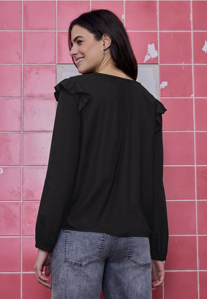 Blouse 17954 Zwart