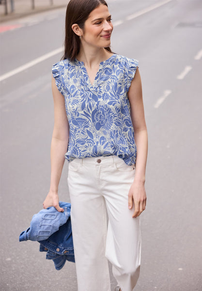 Blouse 18430 Blauw