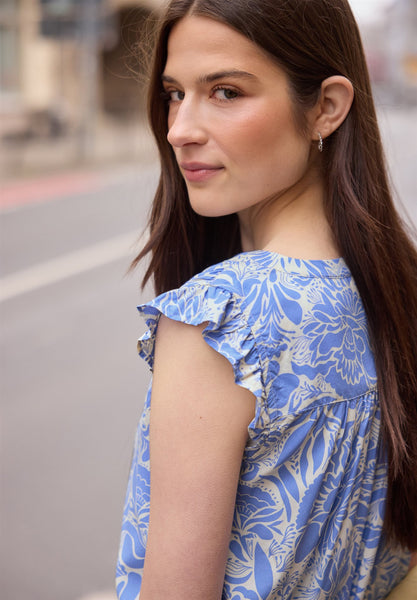 Blouse 18430 Blauw