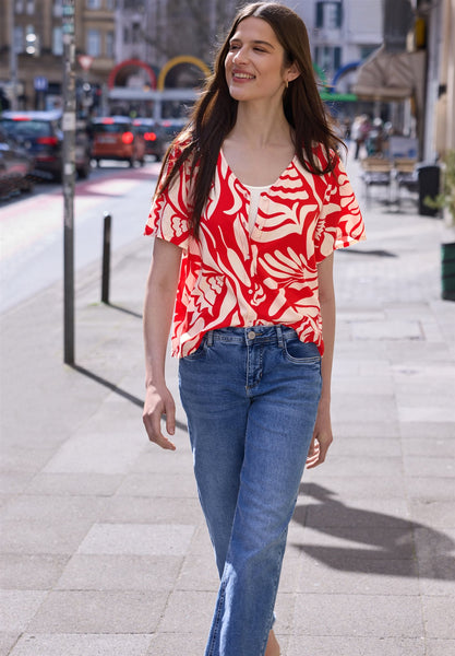 Blouse 18432 Rood