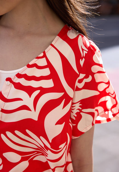 Blouse 18432 Rood