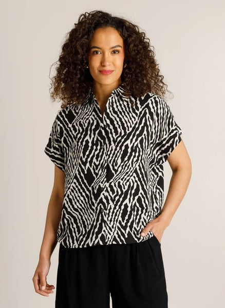 Blouse 18670 Zwart