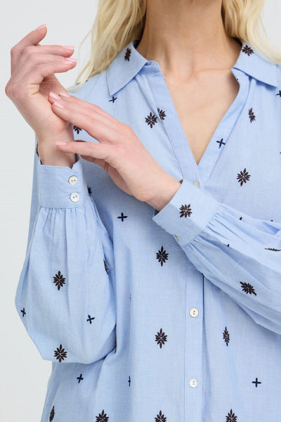 Blouse 18855 Blauw