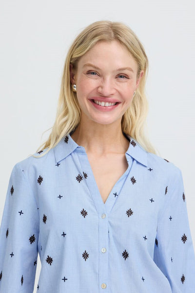 Blouse 18855 Blauw