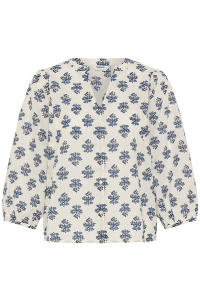 Blouse 18857 Blauw
