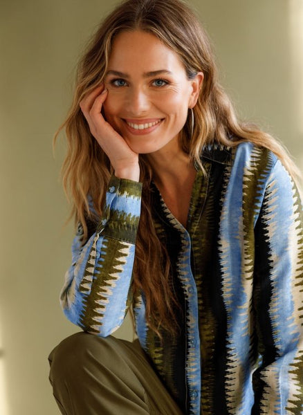 Blouse 18969 Blue