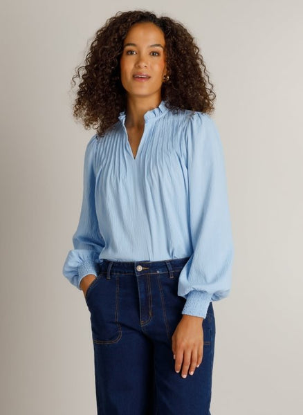 Blouse 18976 Blue