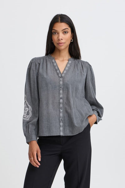 Blouse 19068 Grijs