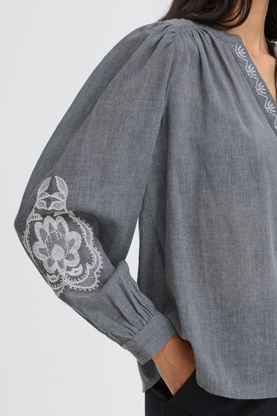 Blouse 19068 Grijs