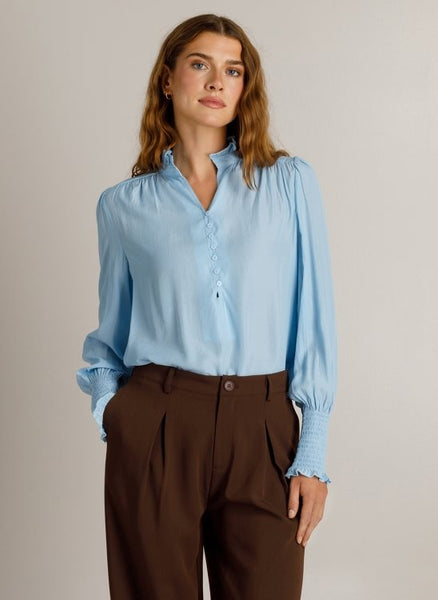 Blouse 19179 Blue