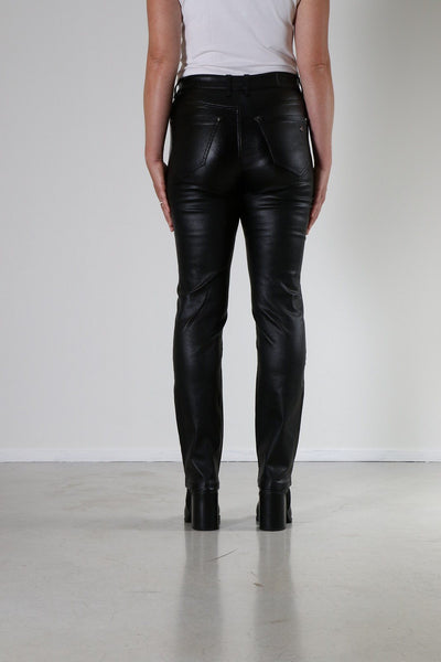 Broek coated L31 17547 Zwart