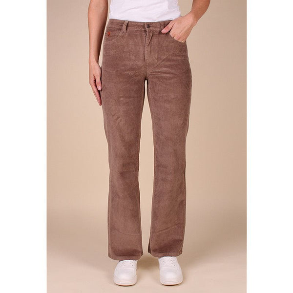 Broek corduroy L32 19166 Taupe
