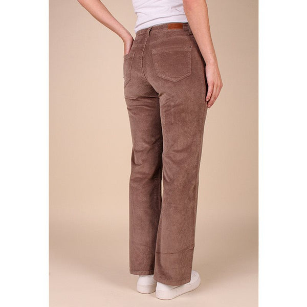 Broek corduroy L32 19166 Taupe