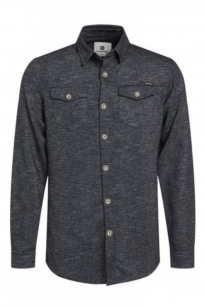 Flanel hemd 14066 Donkerblauw