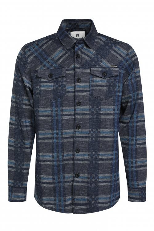 Flanel hemd 14067 Donkerblauw