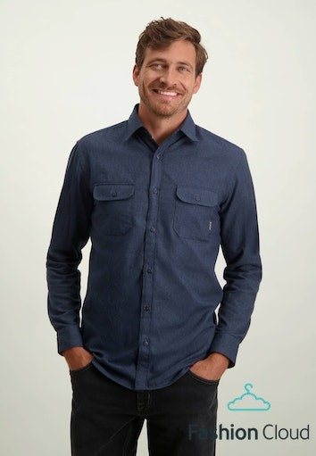 Flanel shirt 14132 Donkerblauw
