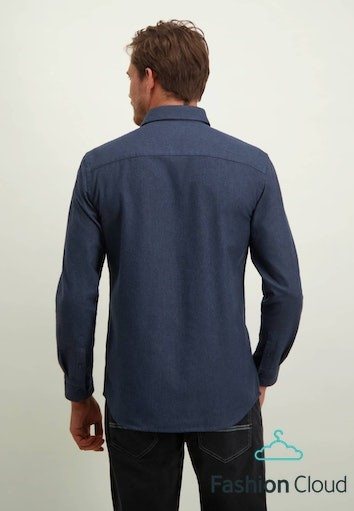 Flanel shirt 14132 Donkerblauw