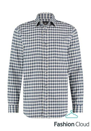 Flanel shirt 14141 Blauw