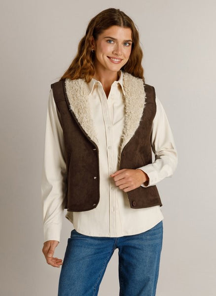 Gilet 19175 Bruin