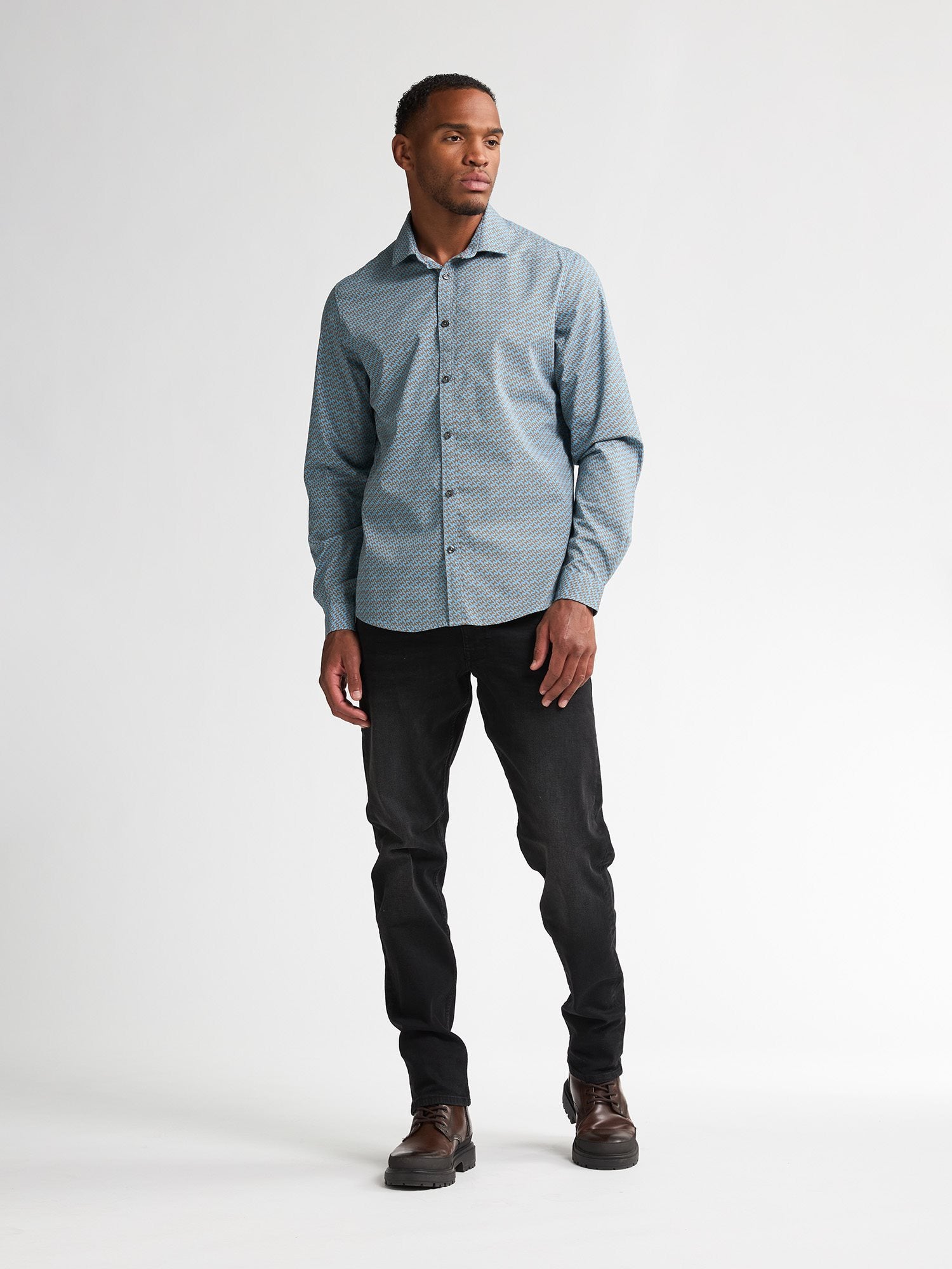 Overhemd 17710 Blauw