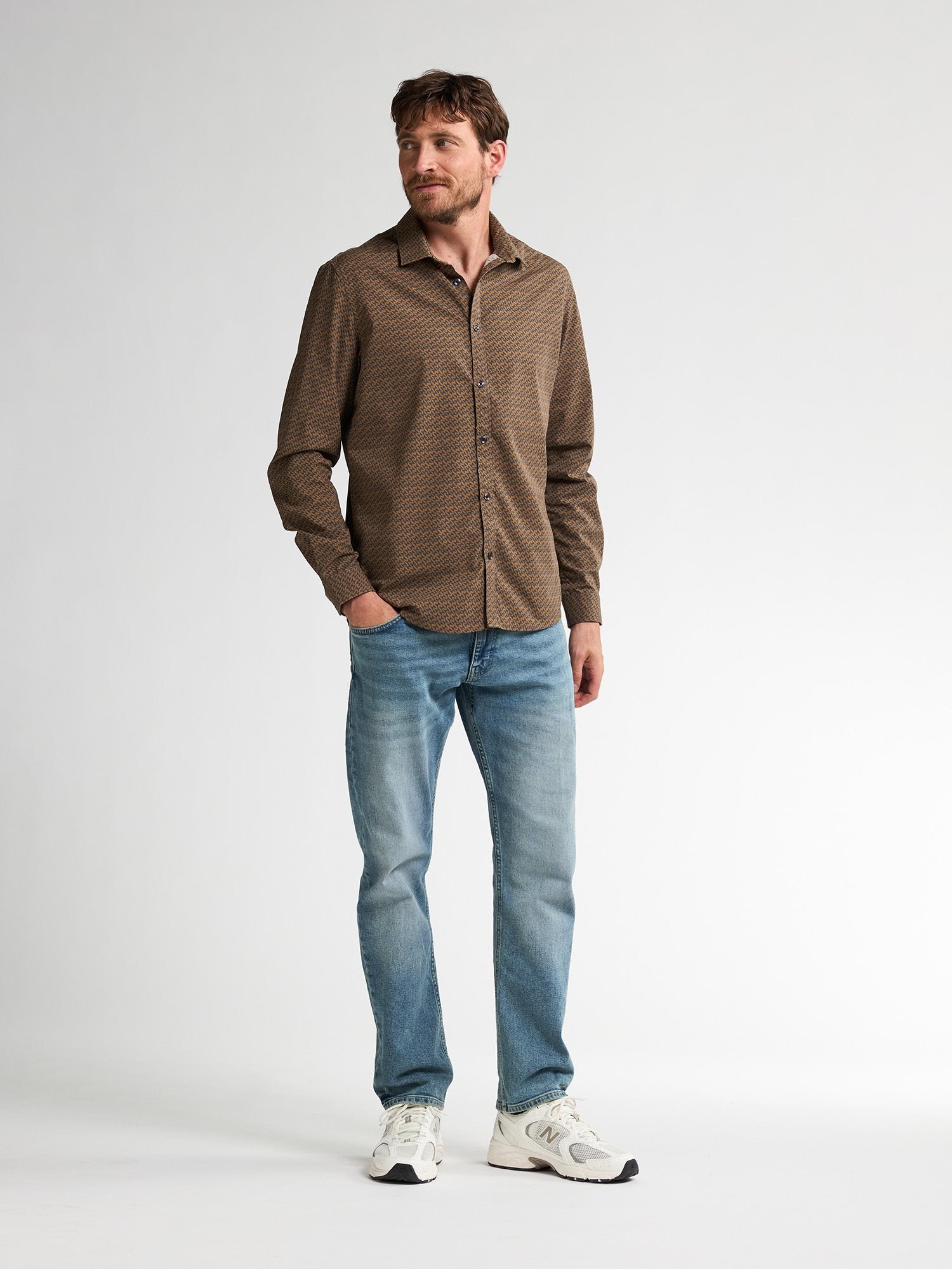 Overhemd 17711 Camel