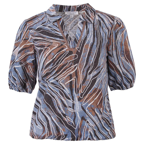 Shirt 17226 Blauw