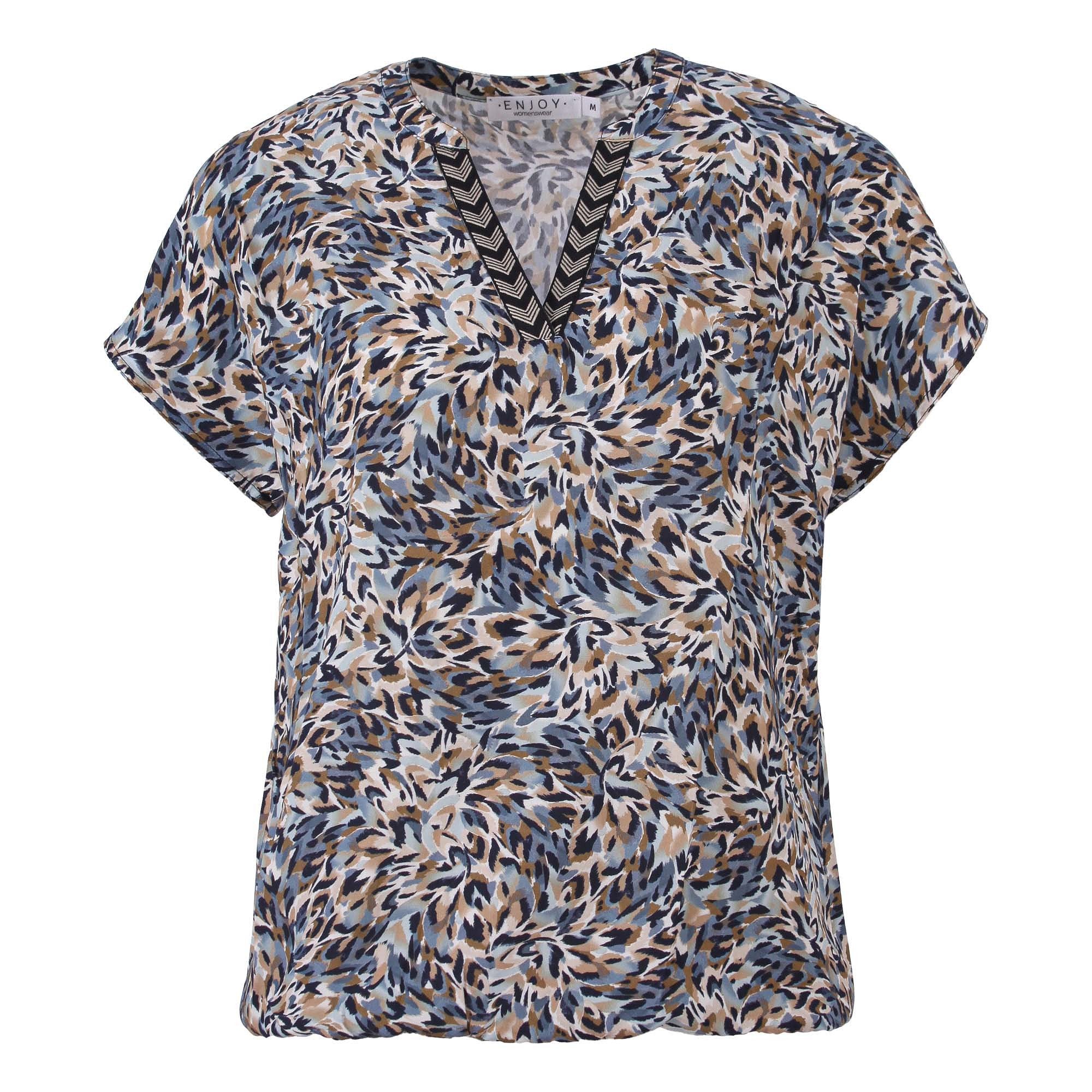 Shirt 17236 Blauw