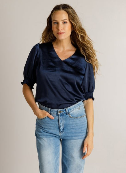 Shirt 18798 Donkerblauw