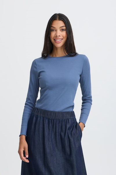 Shirt 19027 Blauw