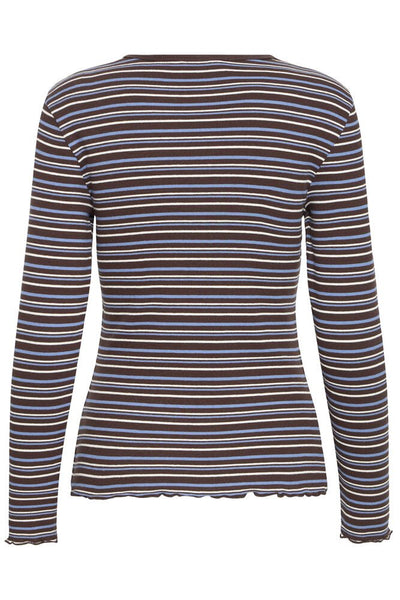 Shirt 19029 Blauw streep