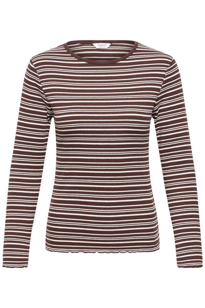 Shirt 19030 Bruin streep