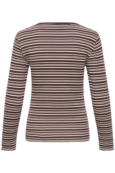 Shirt 19030 Bruin streep