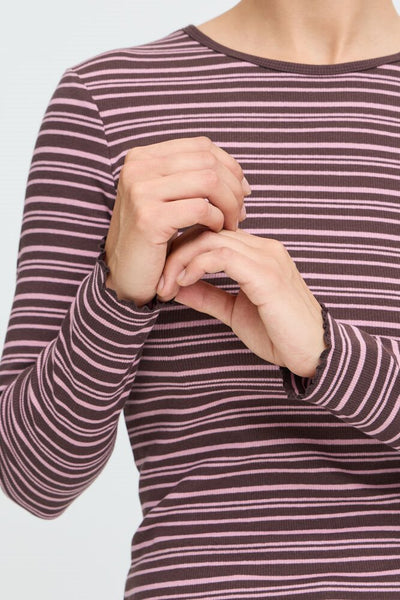Shirt 19031 Roze streep