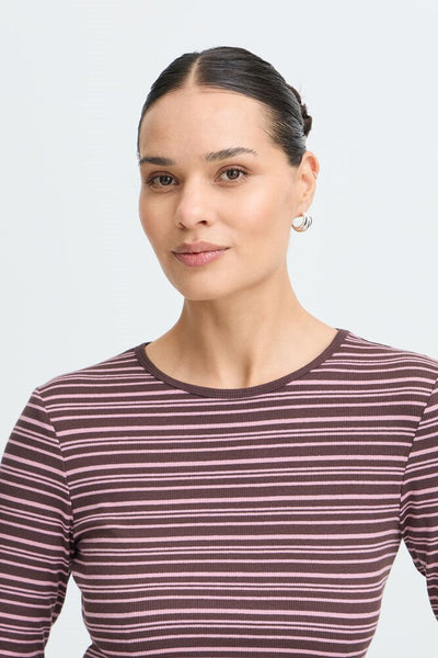 Shirt 19031 Roze streep