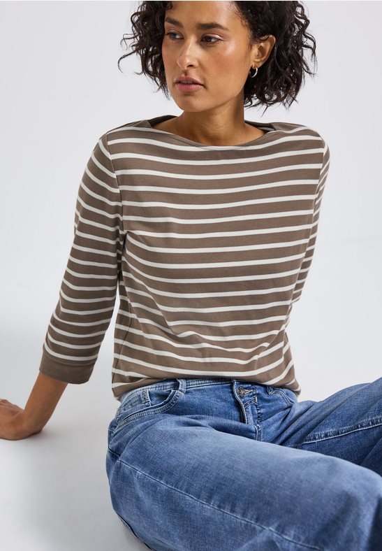 Shirt QR 17499 Taupe