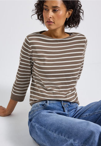 Shirt QR 17499 Taupe